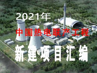 2021年中国热电联产工程新建项目汇编