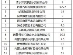 内蒙古自治区第一批余热、余压、余气自备电厂企业名单公布
